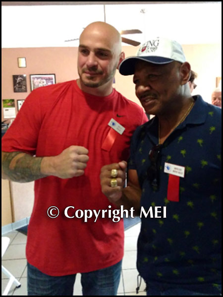 Boxing Middleweight Champion Kelly Pavlik with The Marvelous One.