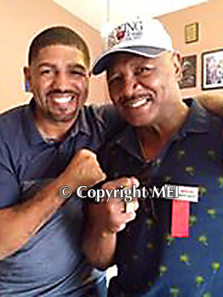 Winky Wright, light middleweight Boxing Champion, with the Marvelous One.