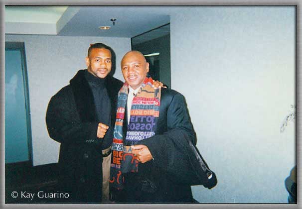 WBA heavyweight champion Roy Jones, Jr. with The Marvelous One in New York.