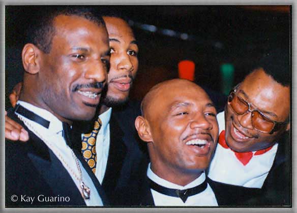 Michael Spinks, Lennox Lewis, The Marvelous One and Larry Holmes, in Las Vegas.