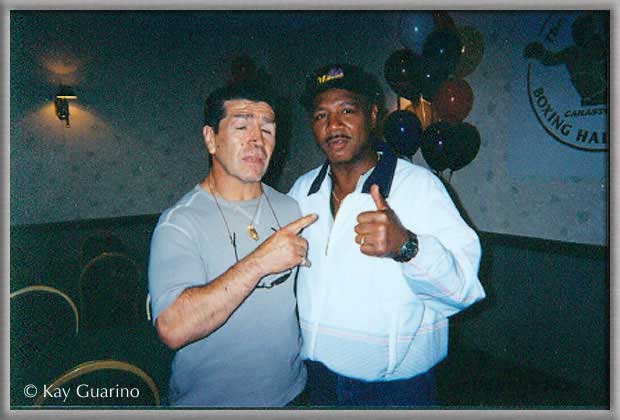World Middleweight Champion Vito Antuofermo with The Marvelous One.