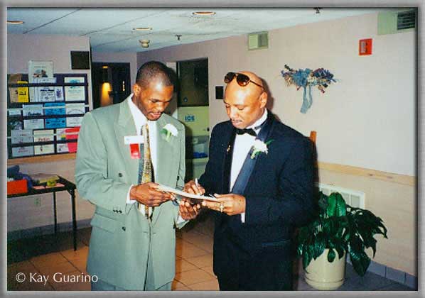 Middleweight champion Bernard The Executioner Hopkins with The Marvelous One in New York.