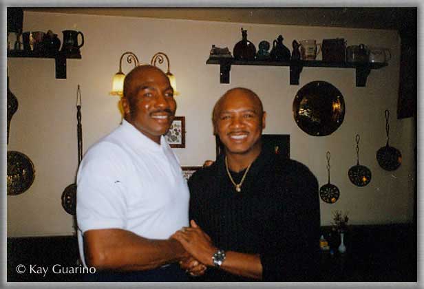 The Acorn Black Destroyer Ernie Shavers with The Marvelous One in England