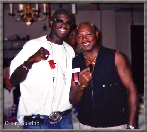 Light-heavyweight champion Antonio Tarver and The Marvelous One.