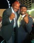 Marvelous Marvin Hagler and heavyweight boxing champion Lennox Lewis 
