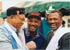 Light-heavyweight champion Archie Moore, The Marvelous One and heavyweight champion Smokin Joe Frazier.